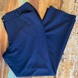 Worthington Navy Blue Curvy Fit Perfect Trouser Size 14